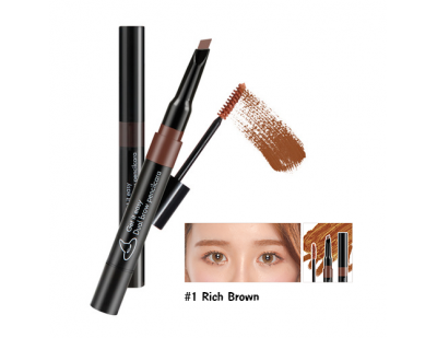 Witch's Pouch Get It Easy Dual Brow Pencilcara #1 น้ำตาลอ่อน